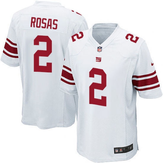 Men's Nike New York Giants 2 Aldrick Rosas Game White NFL Jersey