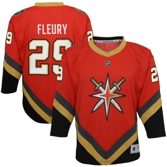 Youth Vegas Golden Knights 29 Marc-Andre Fleury Red 2020-21 Special Edition Replica Player Jersey