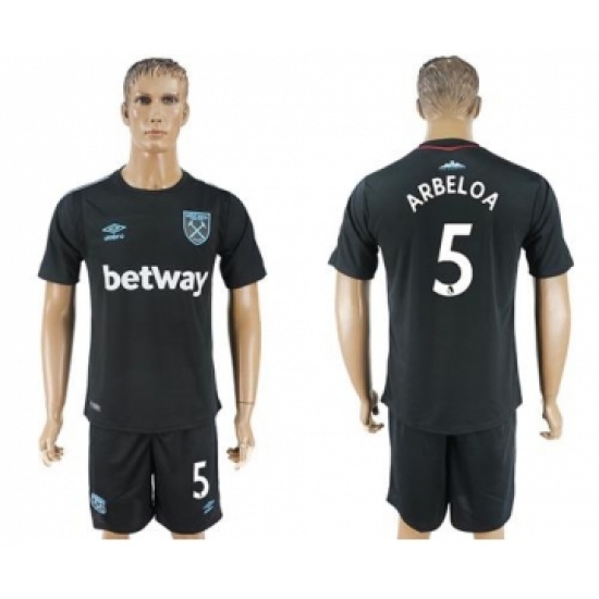 West Ham United 5 Arbeloa Away Soccer Club Jersey