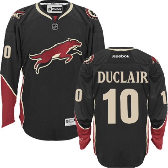 Men's Reebok Arizona Coyotes 10 Anthony Duclair Premier Black Third NHL Jersey