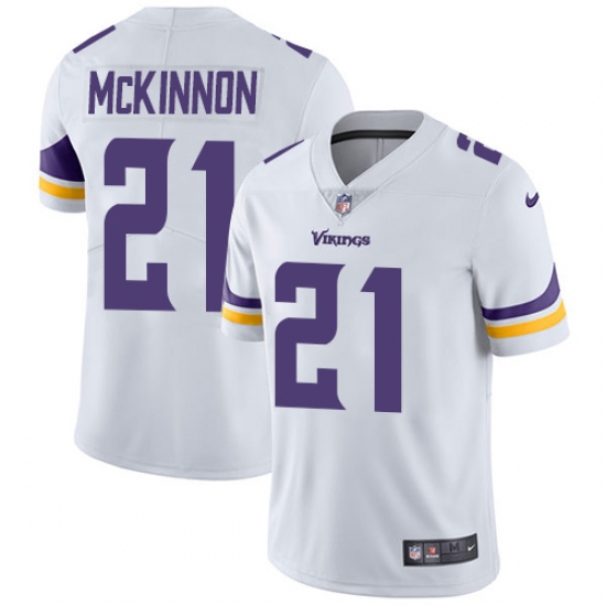 Youth Nike Minnesota Vikings 21 Jerick McKinnon White Vapor Untouchable Limited Player NFL Jersey