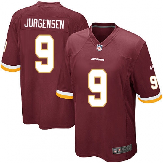 Men's Nike Washington Redskins 9 Sonny Jurgensen Game Burgundy Red Team Color NFL Jersey