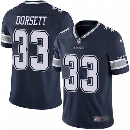 Youth Nike Dallas Cowboys 33 Tony Dorsett Navy Blue Team Color Vapor Untouchable Limited Player NFL Jersey