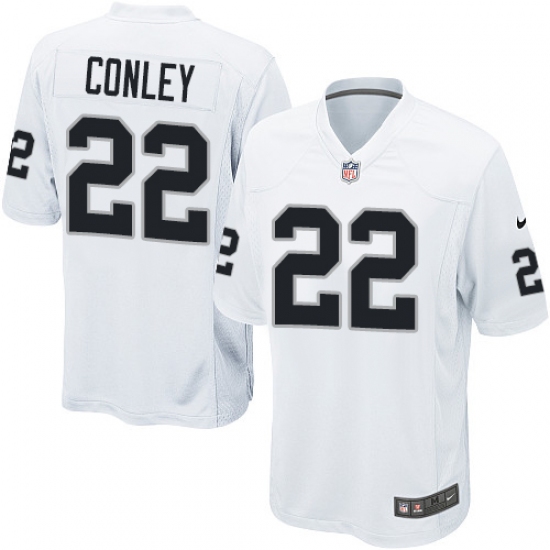 Men's Nike Oakland Raiders 22 Gareon Conley Game White NFL Jersey