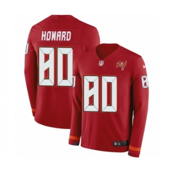 Youth Nike Tampa Bay Buccaneers 80 O. J. Howard Limited Red Therma Long Sleeve NFL Jersey