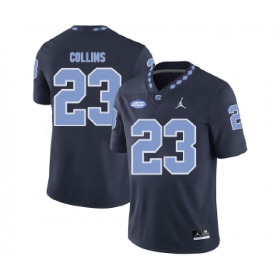 North Carolina Tar Heels 23 David Collins Black College Football Jersey