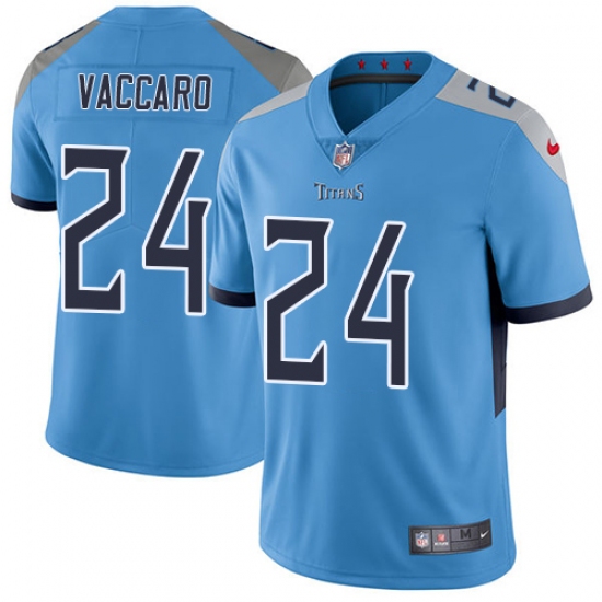 Men Nike Tennessee Titans 24 Kenny Vaccaro Light Blue Alternate Vapor Untouchable Limited Player NFL Jersey