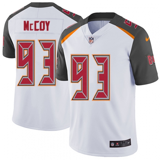 Youth Nike Tampa Bay Buccaneers 93 Gerald McCoy White Vapor Untouchable Limited Player NFL Jersey