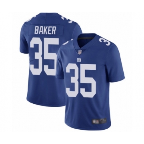 Youth New York Giants 35 Deandre Baker Royal Blue Team Color Vapor Untouchable Limited Player Football Jersey