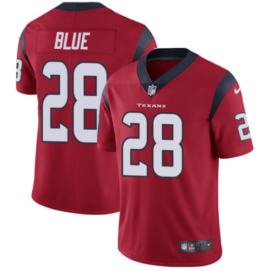 Youth Nike Houston Texans 28 Alfred Blue Elite Red Alternate NFL Jersey