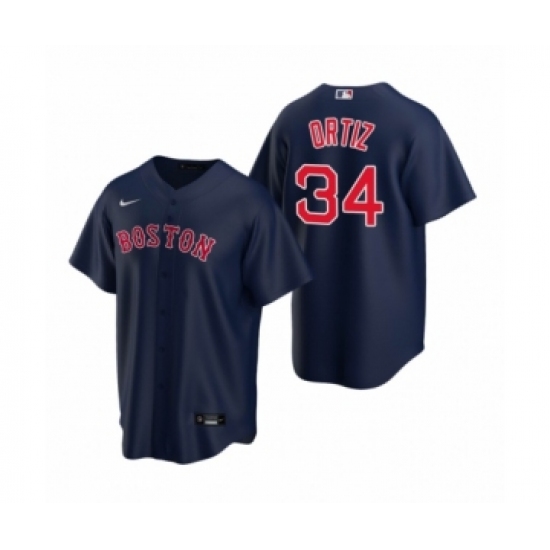 Youth Boston Red Sox 34 David Ortiz Nike Navy Replica Alternate Jersey