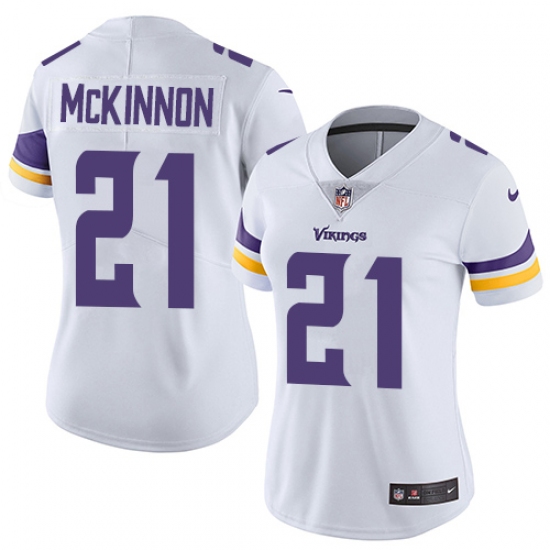 Women's Nike Minnesota Vikings 21 Jerick McKinnon Elite White NFL Jersey