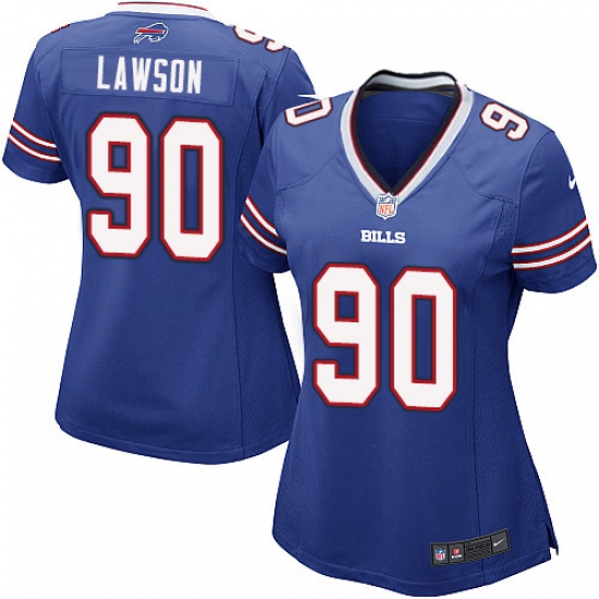 Women's Nike Buffalo Bills 90 Shaq Lawson Game Royal Blue Team Color NFL Jersey