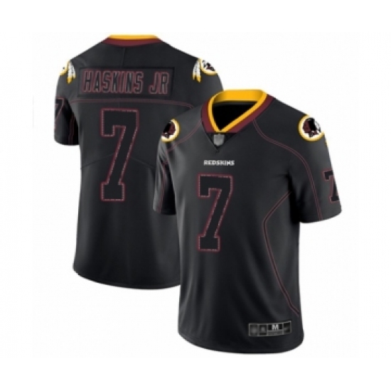 Men's Washington Redskins 7 Dwayne Haskins Limited Lights Out Black Rush Football Jersey