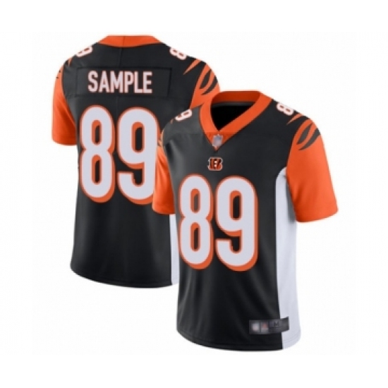 Men's Cincinnati Bengals 89 Drew Sample Black Team Color Vapor Untouchable Limited Player Football Jersey