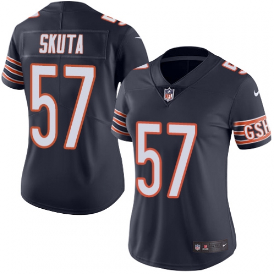 Women's Nike Chicago Bears 57 Dan Skuta Navy Blue Team Color Vapor Untouchable Limited Player NFL Jersey