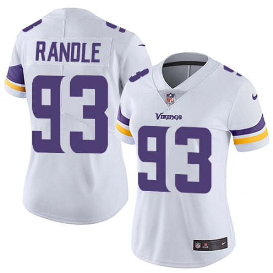 Women's Nike Minnesota Vikings 93 John Randle Elite White NFL Jersey