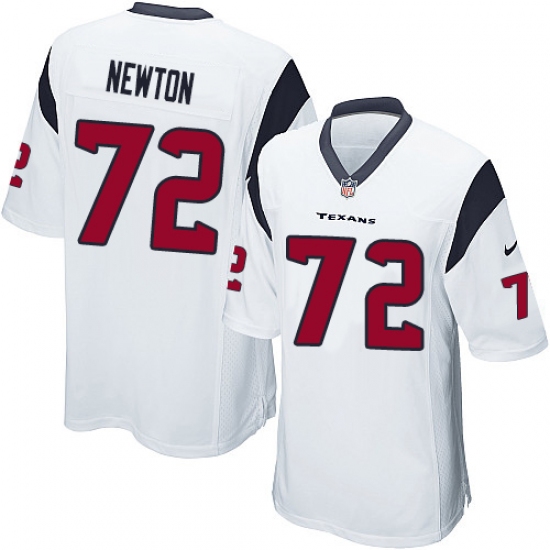 Men's Nike Houston Texans 72 Derek Newton Game White NFL Jersey