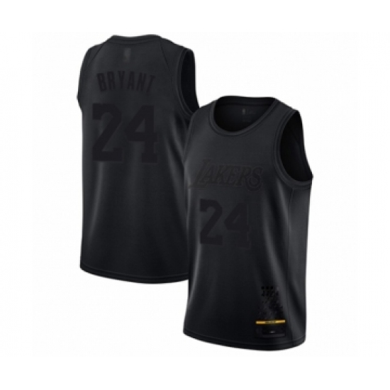 Men's Los Angeles Lakers 24 Kobe Bryant Swingman Black MVP Basketball Jersey