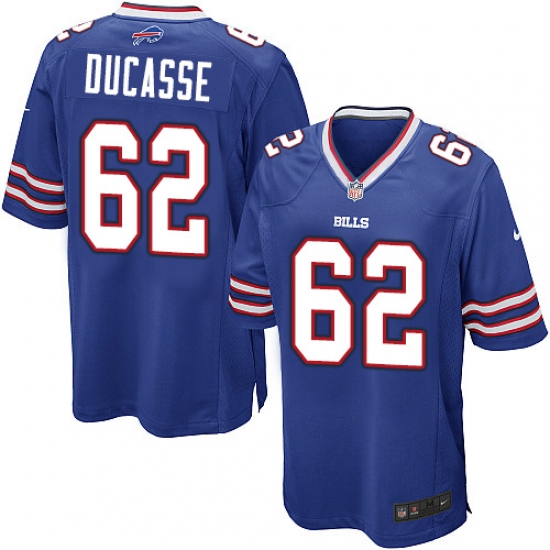 Men's Nike Buffalo Bills 62 Vladimir Ducasse Game Royal Blue Team Color NFL Jersey