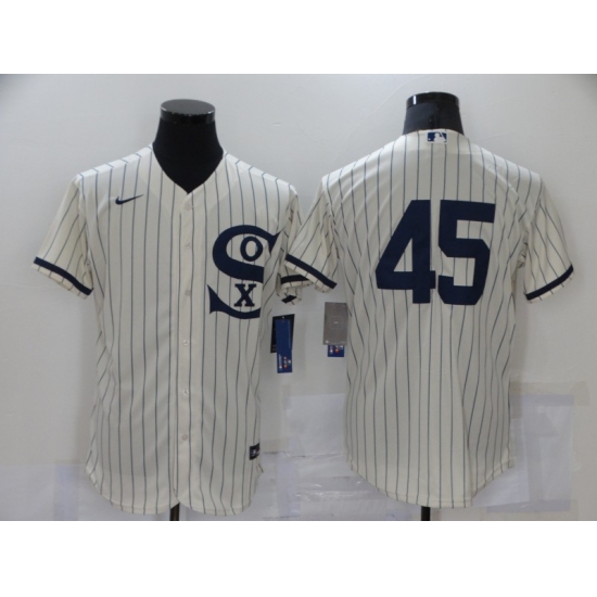 Men's Chicago White Sox 45 Michael Jordan Cream Elite 2021 Field of Dreams Jersey