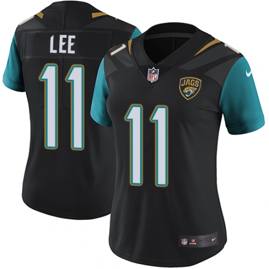 Women's Nike Jacksonville Jaguars 11 Marqise Lee Black Alternate Vapor Untouchable Limited Player NFL Jersey