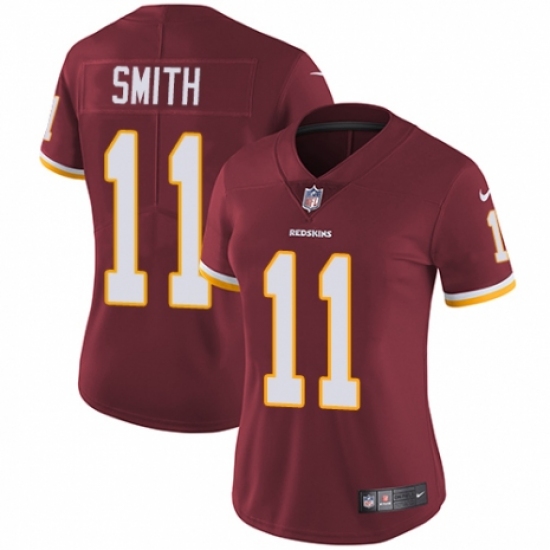 Women's Nike Washington Redskins 11 Alex Smith Burgundy Red Team Color Vapor Untouchable Elite Player NFL Jersey