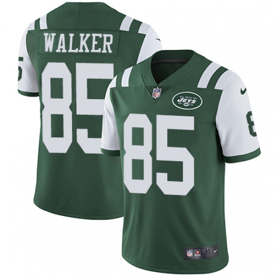 Youth Nike New York Jets 85 Wesley Walker Elite Green Team Color NFL Jersey