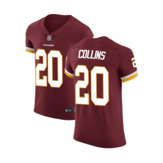 Men's Washington Redskins 20 Landon Collins Burgundy Red Team Color Vapor Untouchable Elite Player Football Jersey