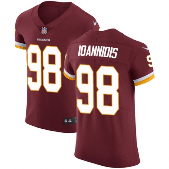 Men's Nike Washington Redskins 98 Matt Ioannidis Burgundy Red Team Color Vapor Untouchable Elite Player NFL Jersey