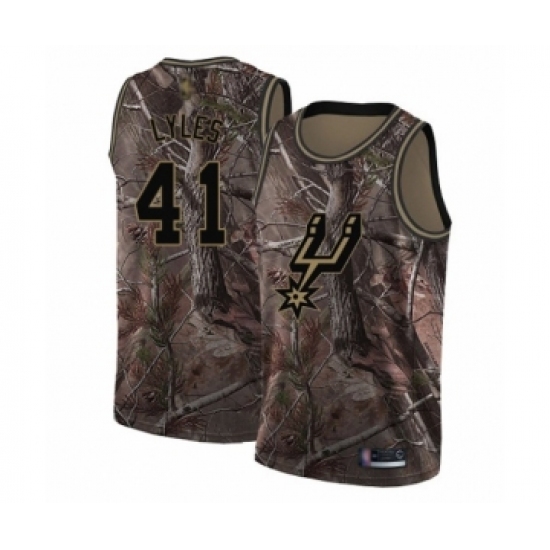 Women's San Antonio Spurs 41 Trey Lyles Swingman Camo Realtree Collection Basketball Jersey