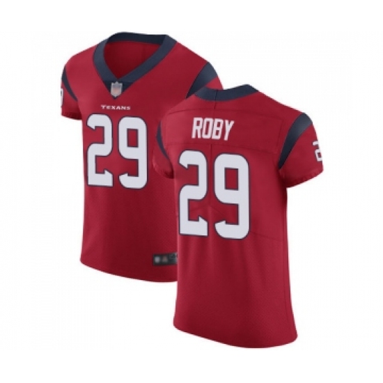 Men's Houston Texans 29 Bradley Roby Red Alternate Vapor Untouchable Elite Player Football Jersey