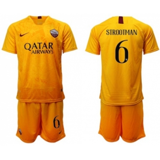 Roma 6 Strootman Third Soccer Club Jersey