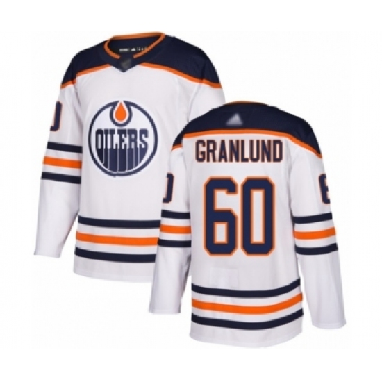 Youth Edmonton Oilers 60 Markus Granlund Authentic White Away Hockey Jersey