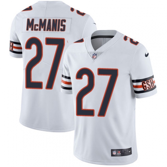 Men's Nike Chicago Bears 27 Sherrick McManis White Vapor Untouchable Limited Player NFL Jersey