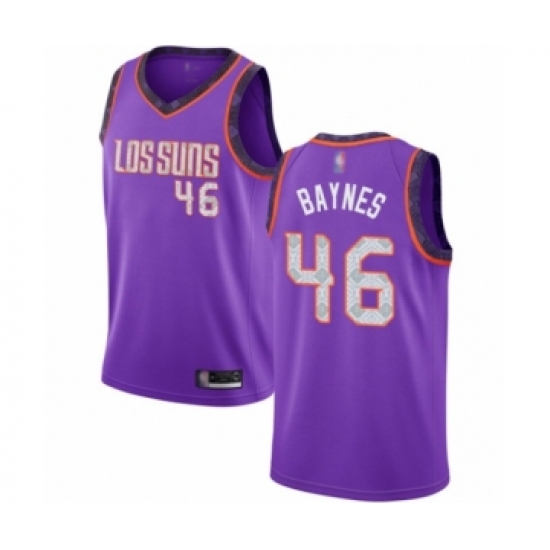 Women's Phoenix Suns 46 Aron Baynes Swingman Purple Basketball Jersey - 2018-19 City Edition