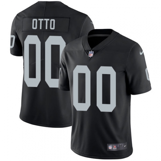 Men's Nike Oakland Raiders 00 Jim Otto Black Team Color Vapor Untouchable Limited Player NFL Jersey
