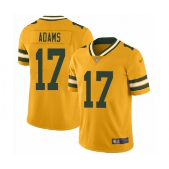 Youth Green Bay Packers 17 Davante Adams Limited Gold Inverted Legend Football Jersey