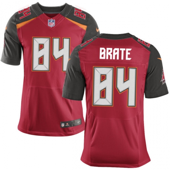 Men's Nike Tampa Bay Buccaneers 84 Cameron Brate Elite Red Team Color NFL Jersey