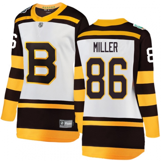 Women's Boston Bruins 86 Kevan Miller White 2019 Winter Classic Fanatics Branded Breakaway NHL Jersey