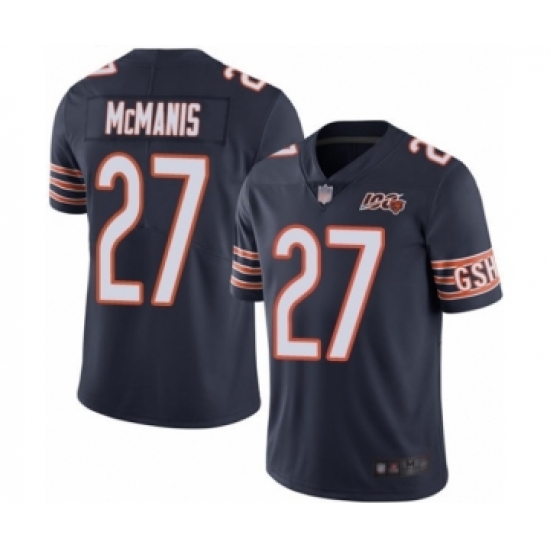 Youth Chicago Bears 27 Sherrick McManis Navy Blue Team Color 100th Season Limited Football Jersey