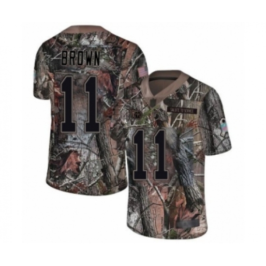 Men's Tennessee Titans 11 A.J. Brown Limited Camo Rush Realtree Football Jersey