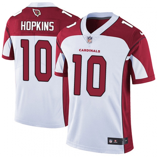 Men's Nike Arizona Cardinals 10 DeAndre Hopkins White Stitched NFL Vapor Untouchable Limited Jersey