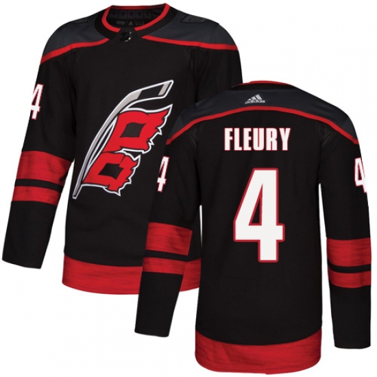 Youth Adidas Carolina Hurricanes 4 Haydn Fleury Premier Black Alternate NHL Jersey