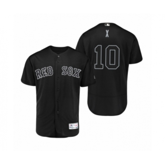 Men Red Sox 10 David Price X Black 2019 Players Weekend Authentic Jersey