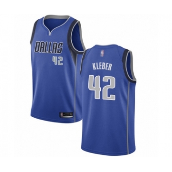 Youth Dallas Mavericks 42 Maxi Kleber Swingman Royal Blue Basketball Jersey - Icon Edition
