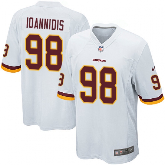 Men's Nike Washington Redskins 98 Matt Ioannidis Game White NFL Jersey