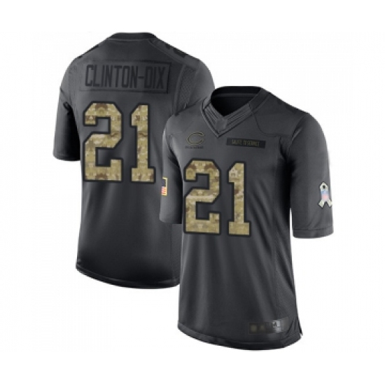 Youth Chicago Bears 21 Ha Clinton-Dix Limited Black 2016 Salute to Service Football Jersey