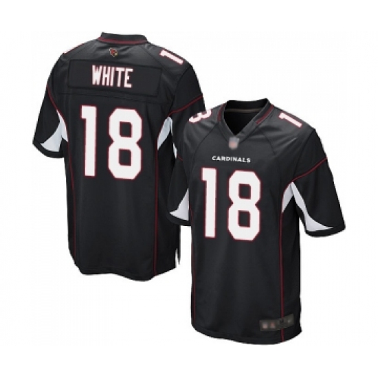 Men's Arizona Cardinals 18 Kevin White Game Black Alternate Football Jersey