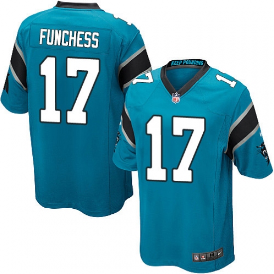 Men's Nike Carolina Panthers 17 Devin Funchess Game Blue Alternate NFL Jersey